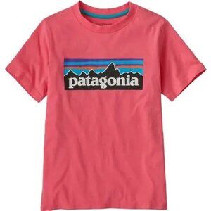NWT Patagonia Youth P-6 Logo T-Shirt- Afternoon Pink